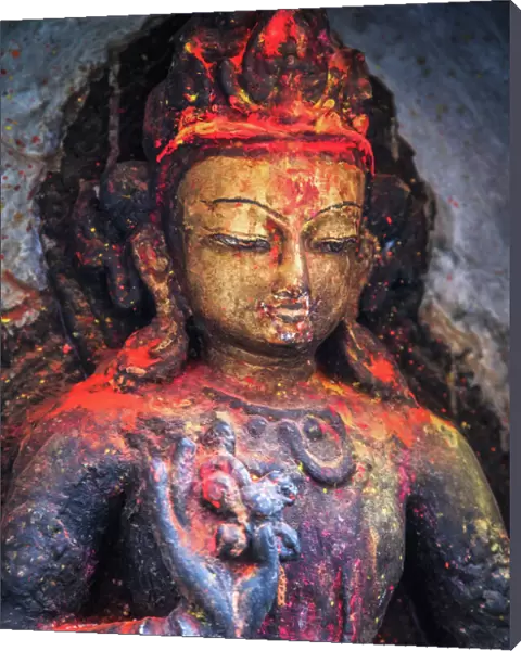 Statue of Buddha, Swayambhunath, Kathmandu, Nepal