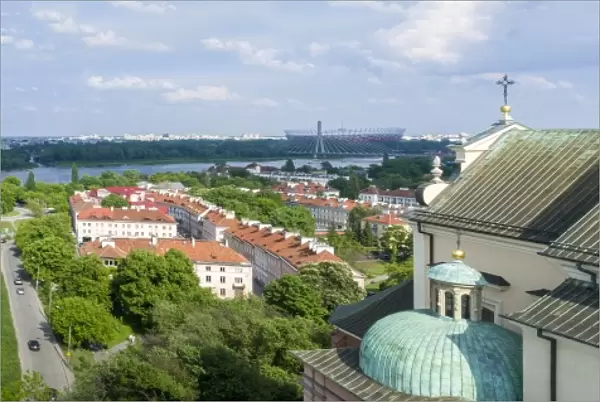 Panorama of Vistula river in Warsaw