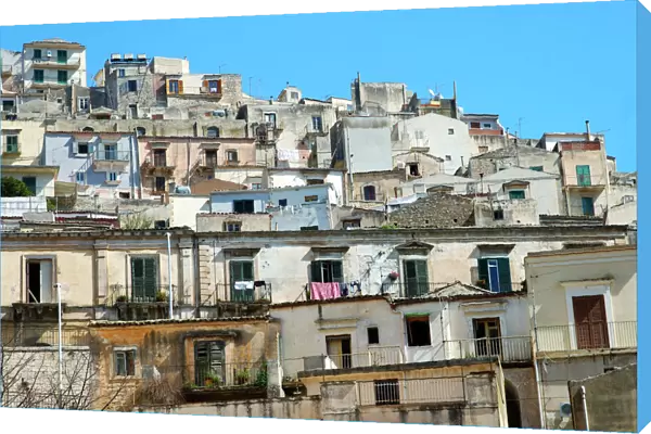 View at the old town of Modica Italy