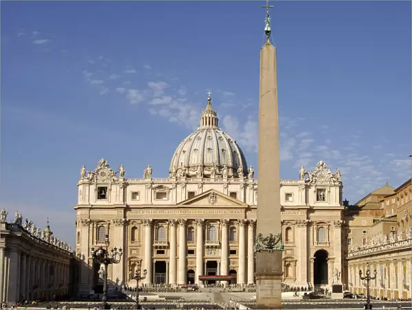 Basilica of Saint Peter Egyptian obelisk Vatican Rome