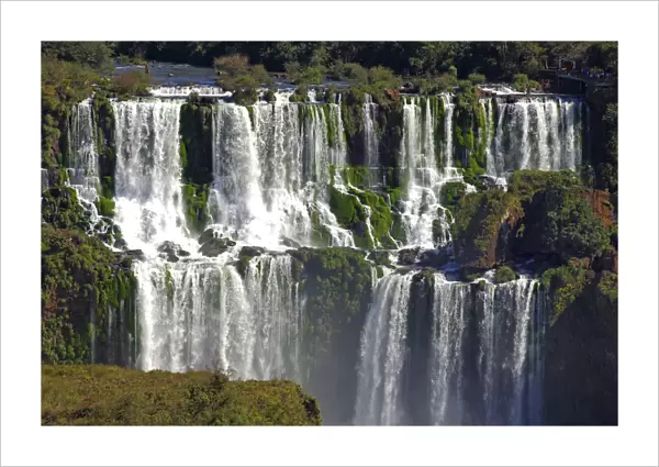 Cascades of the Iguazu Waterfalls Argentina Brazil