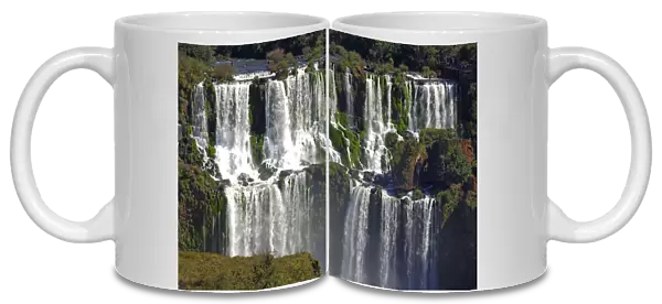Cascades of the Iguazu Waterfalls Argentina Brazil
