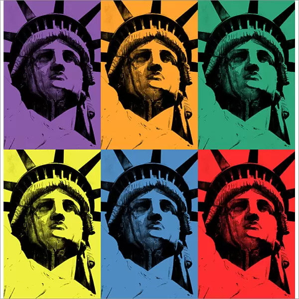 Lady Liberty (triads of primary and secondary colors)