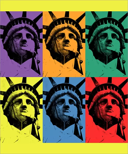Lady Liberty (triads of primary and secondary colors)