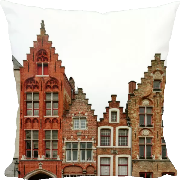 Traditional Flemish architecture in Bruges, Flanders, Belgium