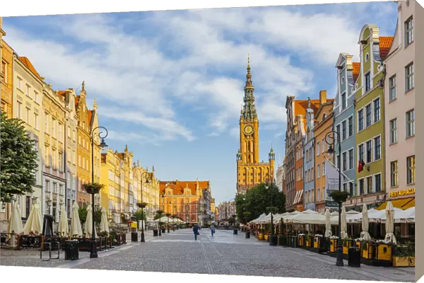 Long Market Square (Dlugi Targ) in Gdansk, Poland