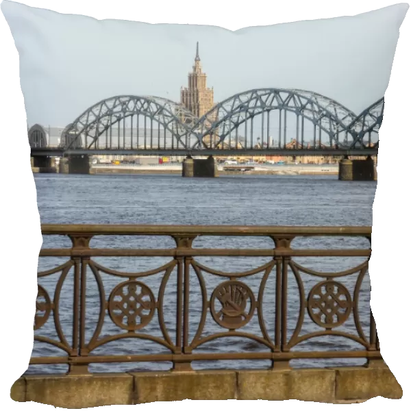 Railway bridge over Daugava river, Riga