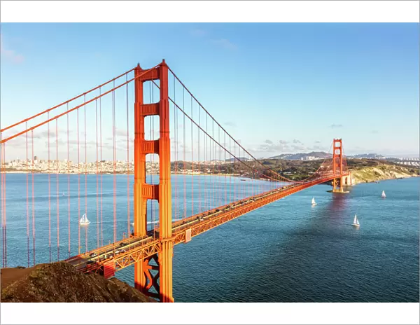 Golden gate bridge and bay, San Francisco, USA