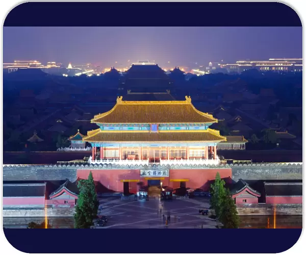 The Forbidden City at night, Beijing, China