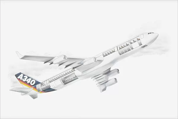 Illustration of Airbus A340