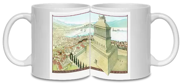 Illustration of the Mausoleum of Halicarnassus