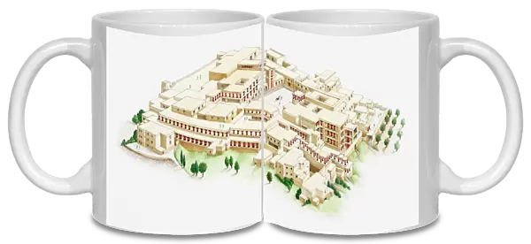 Illustration of palace of Knossos