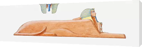 Illustration of Sphinx and Sphinxs head