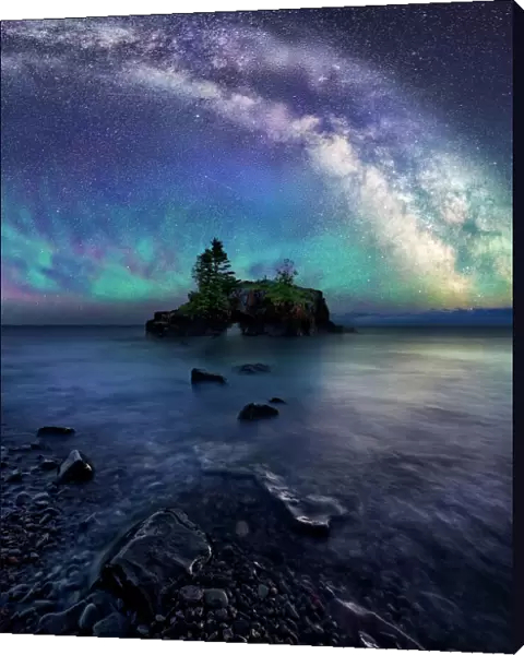 Milky Way Over Hollow Rock