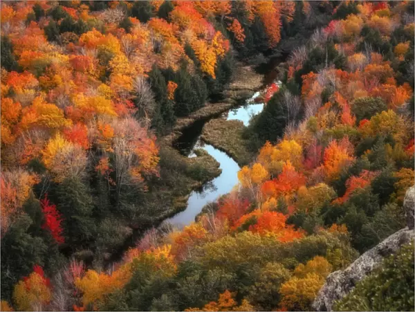 Lake of the Clouds in Peak Fall Color