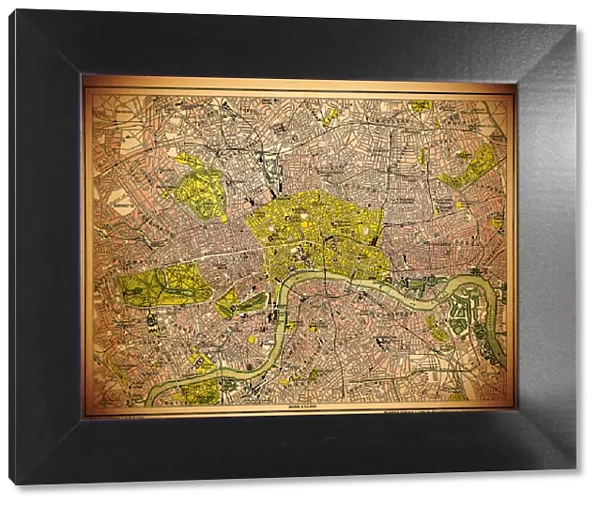 Historic map of London