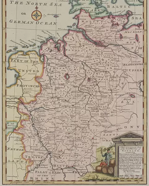Antique map of Germany