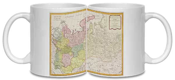 Antique map of Russia