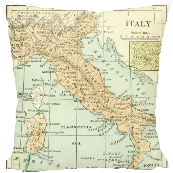 Italy map 1875