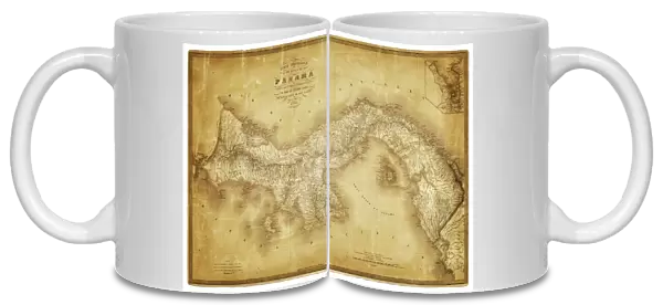 Map of Panama 1864
