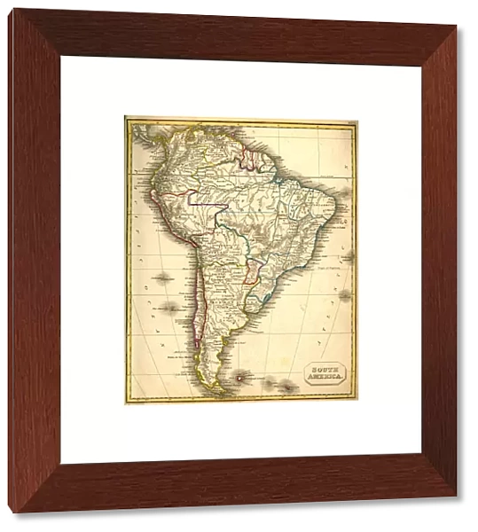 Antquie Map of South America