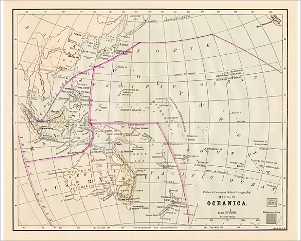 Oceania Australia map 1881