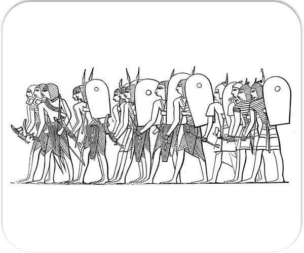 Ancient Egypt warrior army