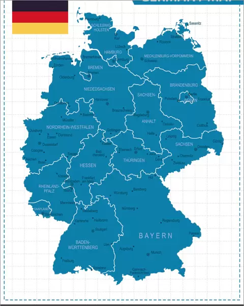 Germany Map - Illustration