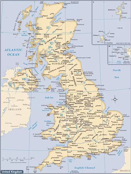 United Kingdom country map