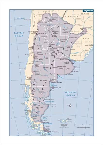 Argentina country map