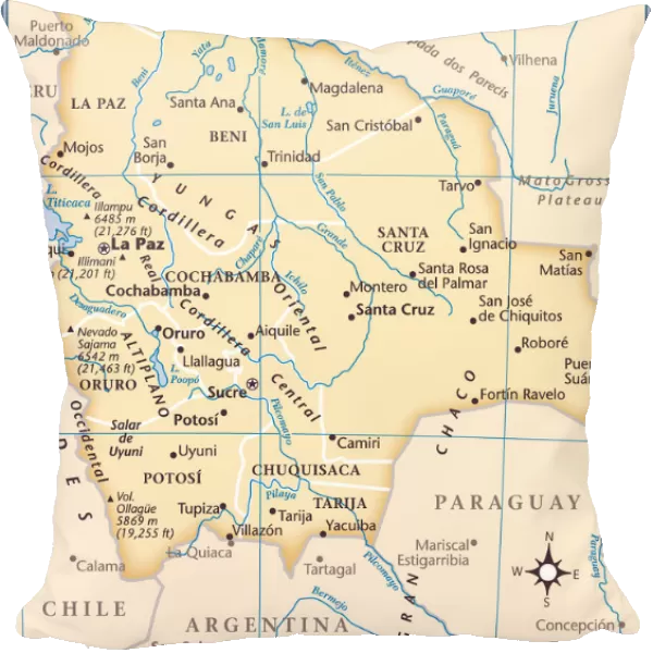 Bolivia country map