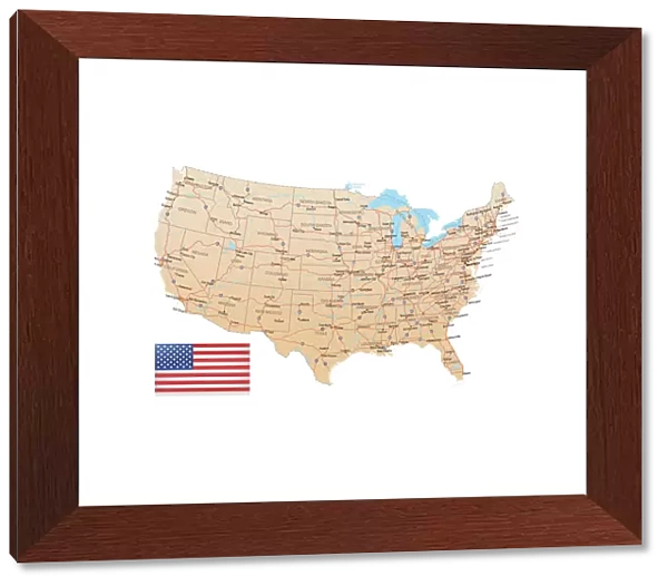 USA - Highway Map