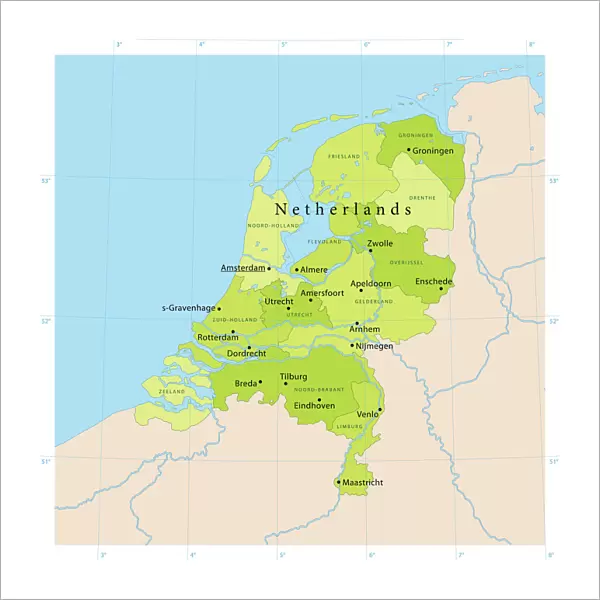 Netherlands Vector Map