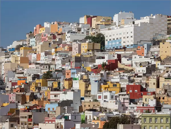 Colourful buildings in Las Palmas