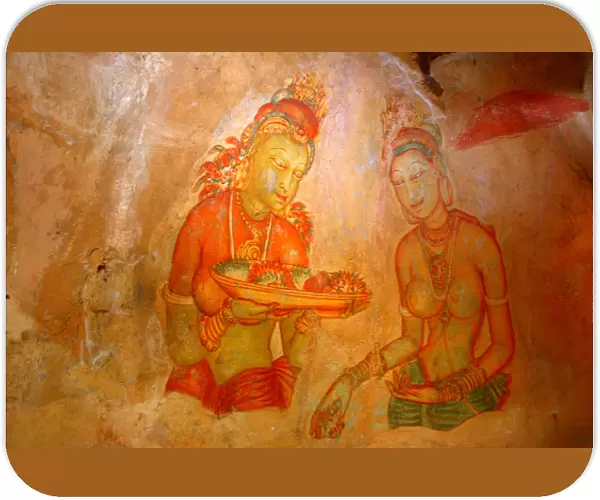 Fresco of the Sigiriya Damsels