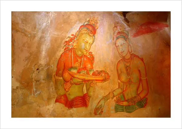 Fresco of the Sigiriya Damsels