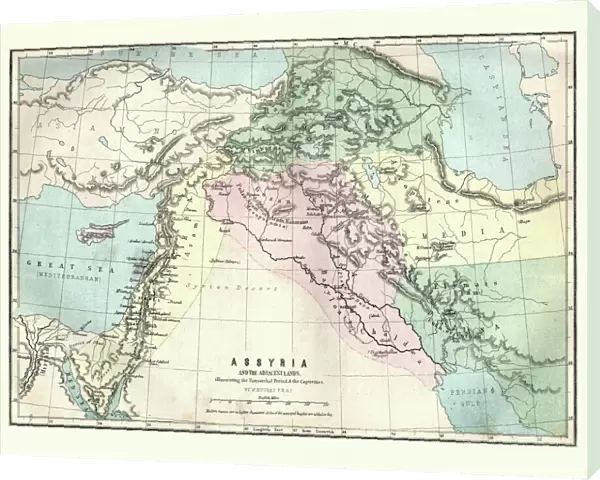 Map of Assyria illustrating the biblical Patriarchal Age