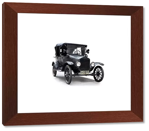 Model T 1920 Ford silhouetted