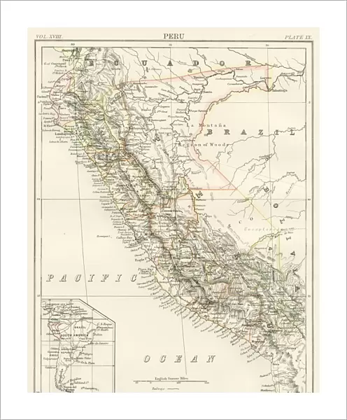 Peru map 1885