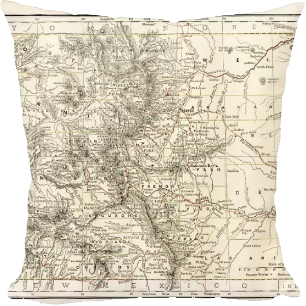 Colorado map 1884