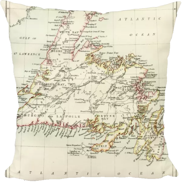 Newfoundland map 1884