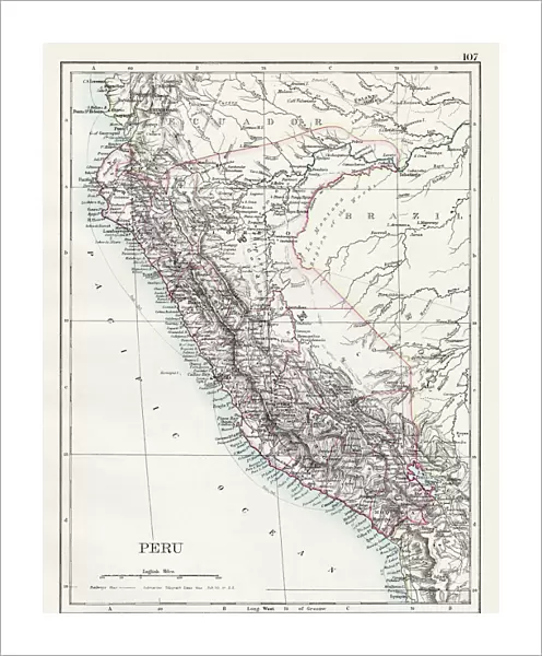 Peru map 1897