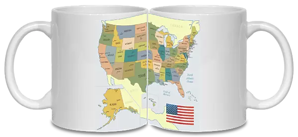 USA Map - illustration