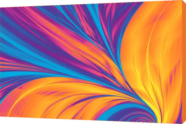 Bright Abstract Background, Flame Feather