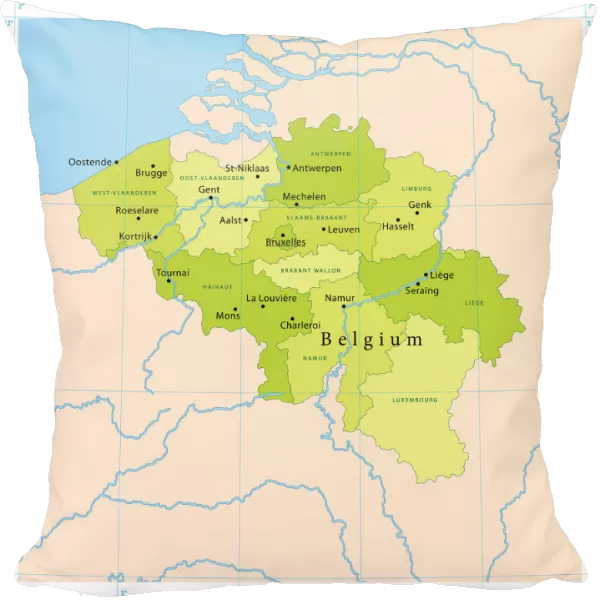Belgium Vector Map