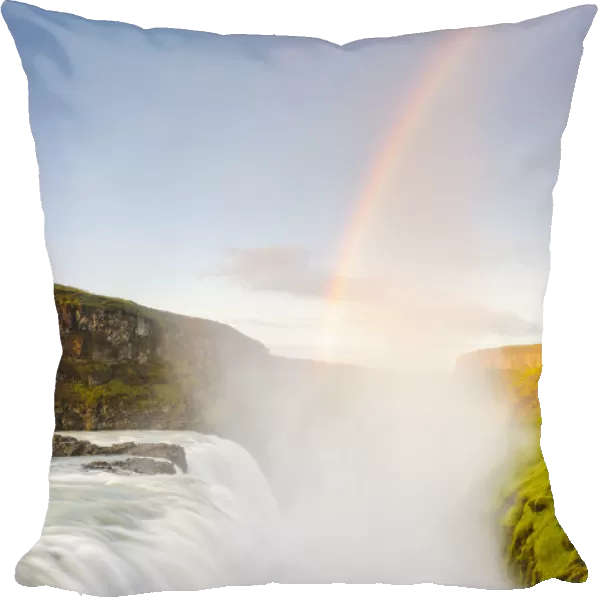 atmospheric, canyon, color image, condensation, copy space, day, gullfoss, haze, Iceland