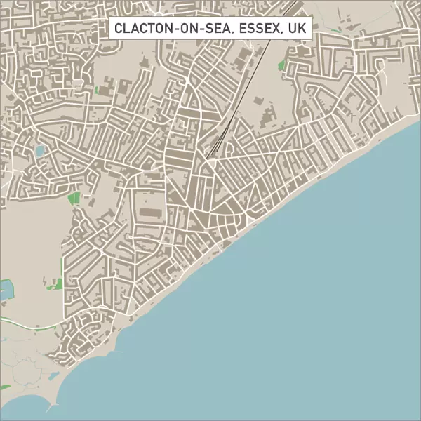 Clacton-on-Sea Essex UK City Street Map