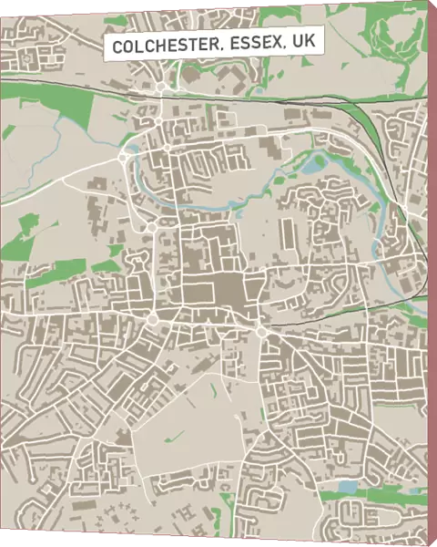 Colchester Essex UK City Street Map