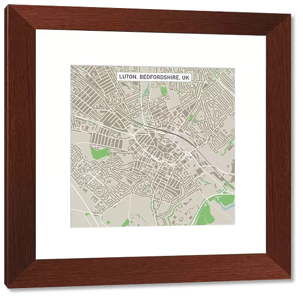 Luton Bedfordshire UK City Street Map