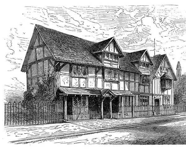 The birthplace of William Shakespeare (1564 - 1616), Stratford
